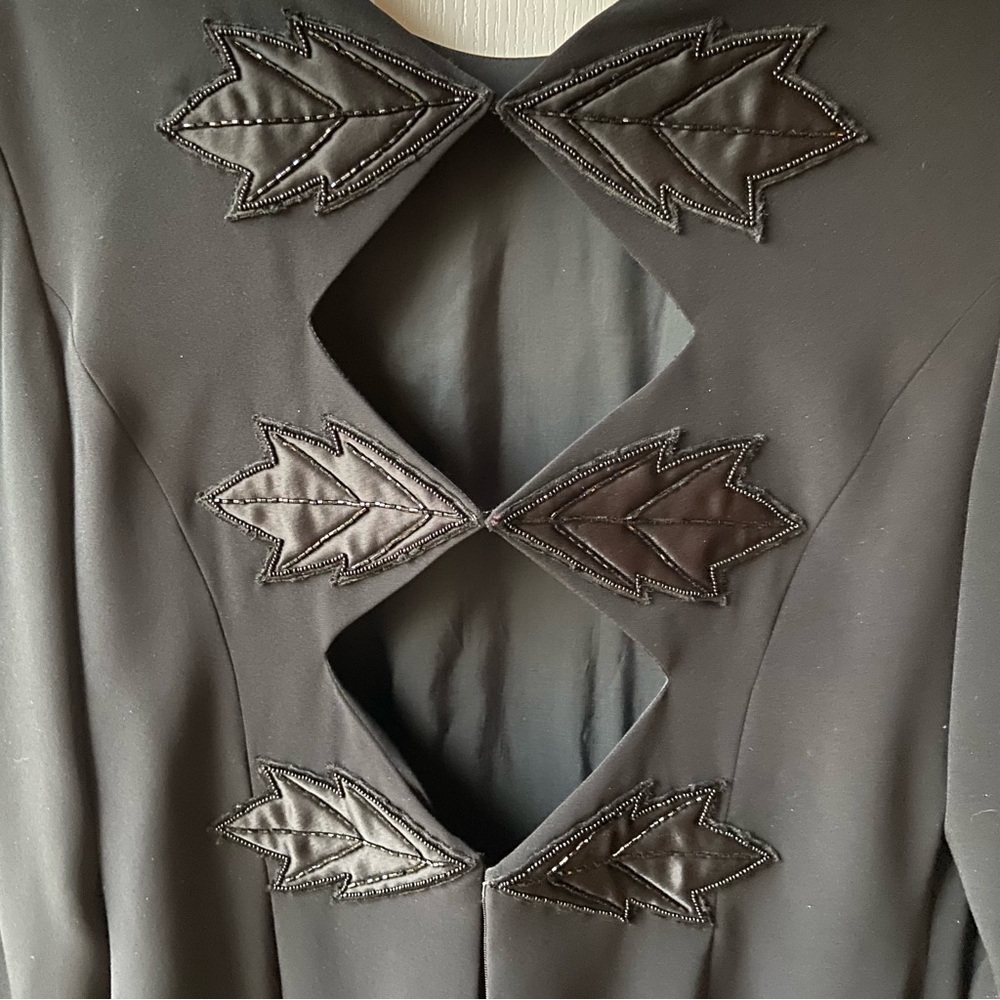 What a statement piece for New Year’s. The front is great, but oh, the back! Wow